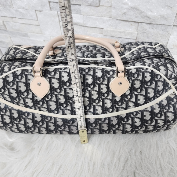 Auth Christian Dior Boston Bowling bag Diorissimo Girly Chic#1 Trotter Bag - Picture 13 of 17